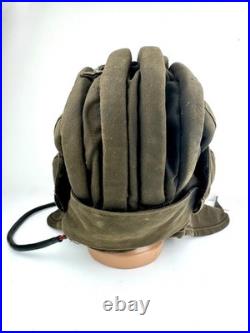 Original Vintage Soviet Union USSR tanker tankman Tank Cap Helmet WINTER