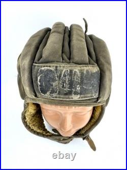 Original Vintage Soviet Union USSR tanker tankman Tank Cap Helmet WINTER