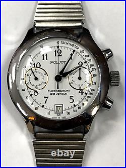 Poljot Chronograph Soviet Union 23J Mechanical Manual Winding USSR Men's Watch