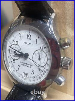 Poljot Chronograph Soviet Union 23J Mechanical Manual Winding USSR Men's Watch