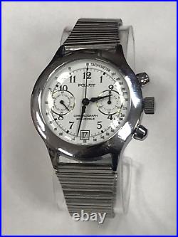 Poljot Chronograph Soviet Union 23J Mechanical Manual Winding USSR Men's Watch