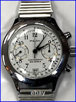 Poljot Chronograph Soviet Union 23J Mechanical Manual Winding USSR Men's Watch