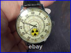 RADIATION troops! POBEDA CHEMICAL Soviet Union Vintage ANALOG rare watch russia