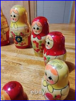 RARE! 12 Piece Matryoshka Russian Nesting Dolls, Made in USSR, Soviet Union