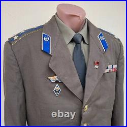 RARE 1970-80s, Soviet KGB USSR Officer's Uniform Jacket and Shirt Set