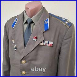 RARE 1970-80s, Soviet KGB USSR Officer's Uniform Jacket and Shirt Set