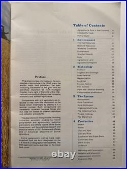 RARE USSR Agriculture Atlas Central Intelligence Agency 1974 Soviet Union Russia
