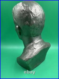 RARE Vintage Metal Bust Soviet Union USSR Statue figurine Vassiliy Shukshin 1979