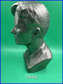 RARE Vintage Metal Bust Soviet Union USSR Statue figurine Vassiliy Shukshin 1979