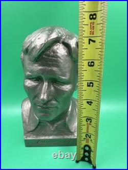 RARE Vintage Metal Bust Soviet Union USSR Statue figurine Vassiliy Shukshin 1979
