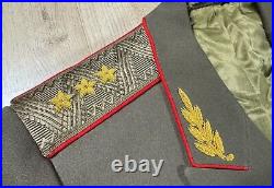 RARE Vintage Soviet Union Red Army GENERAL Uniform Jacket Tunic Breeches SET