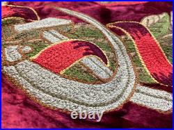 RARE Vintage Soviet Union Russian Russia USSR Large Velvet Red Flag Banner