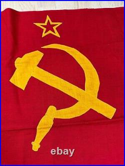 RARE WW2 era Soviet Union Belarus SSR Soviet Republic Flag Banner Defiance Made