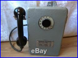 RARE old VINTAGE STREET payphone Military Town PHONE Soviet Union USSR Russian