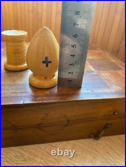 RARE, vintae, large, wooden Soviet Union chess, USSR