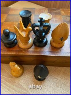 RARE, vintae, large, wooden Soviet Union chess, USSR