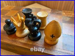 RARE, vintae, large, wooden Soviet Union chess, USSR