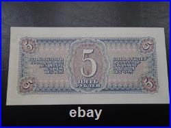 RUSSIA Soviet Union 5 RUBLES 1938 P. 215 AVIATOR CRISP UNCIRCULATED Scarce