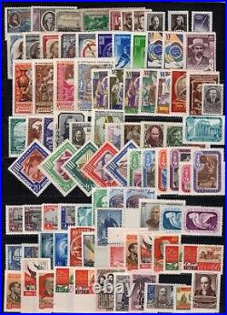 RUSSIA, USSR Sc#1861A/2035, 1957 Collection 90+ Stamps & 3 SS Mint NH withOG