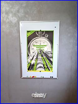 Rail Transport Maximum Speed/ORIGINAL POSTER/Locomotive/soviet USSR Propaganda