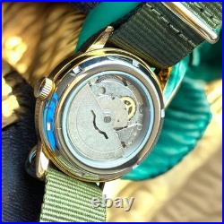 Raketa Copernicus Turquoise Vintage Soviet Automatic Men Watch 90s Sun Dial Rare