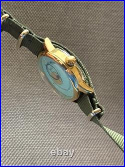Raketa Copernicus Turquoise Vintage Soviet Automatic Men Watch 90s Sun Dial Rare