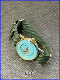Raketa Copernicus Turquoise Vintage Soviet Automatic Men Watch 90s Sun Dial Rare