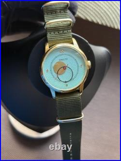 Raketa Copernicus Turquoise Vintage Soviet Automatic Men Watch 90s Sun Dial Rare