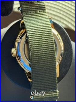 Raketa Copernicus Turquoise Vintage Soviet Automatic Men Watch 90s Sun Dial Rare