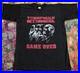 Rare-90-s-Soviet-Union-Vintage-USSR-Game-Over-Single-Stitch-Sz-Large-Blk-Tee-01-xn