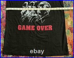 Rare 90's Soviet Union Vintage USSR Game Over Single Stitch Sz Large Blk Tee