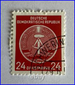 Rare Deutsche Demokratische Republik German Postage Stamp Early Vintage 24