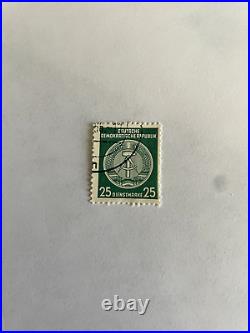 Rare Deutsche Demokratische Republik German Postage Stamp Early Vintage 25