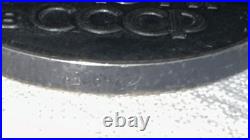 Rare Russia, 50th Anniversary Soviet Union 73.19 Grams/50 Mm Sterling Silver