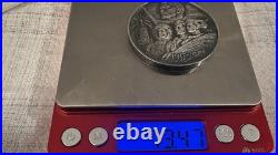 Rare Russia, 50th Anniversary Soviet Union 73.19 Grams/50 Mm Sterling Silver