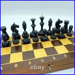 Rare Soviet Grossmeister Wood Chess Set Russian Vintage USSR Antique Tournament