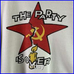 Rare VTG Vintage 90s Soviet Union CCCP Party Is Over Crewneck Sweatshirt XL