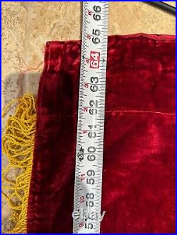 Rare Vintage Soviet Union Russia USSR large velvet flag Banner