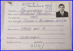 Rare documents Workers Chernobyl zone Soviet Union USSR