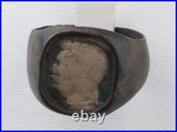 Ring WW2 Joseph Stalin WWII USSR Jughashvili 1878-1953 Soviet Union PENDANT Stal