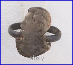 Ring WW2 Joseph Stalin WWII USSR Jughashvili 1878-1953 Soviet Union PENDANT Stal