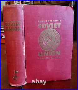 Russia 1929 USSR Soviet Union Tourist nice Travel Guide 6+ maps Leningrad Moscow