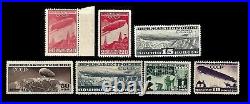 Russia. Air Post Stamps. Airships. 1931-1932. Scott C20-C25b. MNH/MLH (BI#8A)