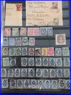 Russia Imperial stamps 12 page album 1860-1917