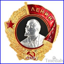 Russia Soviet Union Order of Lenin Medal USSR CCCP Pure Silver Portrait Replica