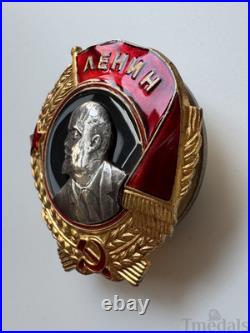 Russia Soviet Union Order of Lenin Medal USSR CCCP Pure Silver Portrait Replica
