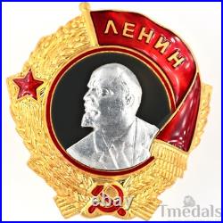 Russia Soviet Union Order of Lenin Medal USSR CCCP Pure Silver Portrait Replica
