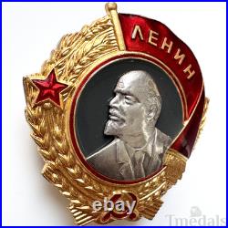Russia Soviet Union Order of Lenin Medal USSR CCCP Pure Silver Portrait Replica
