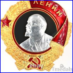 Russia Soviet Union Order of Lenin Medal USSR CCCP Pure Silver Portrait Replica