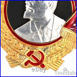 Russia Soviet Union Order of Lenin Medal USSR CCCP Pure Silver Portrait Replica